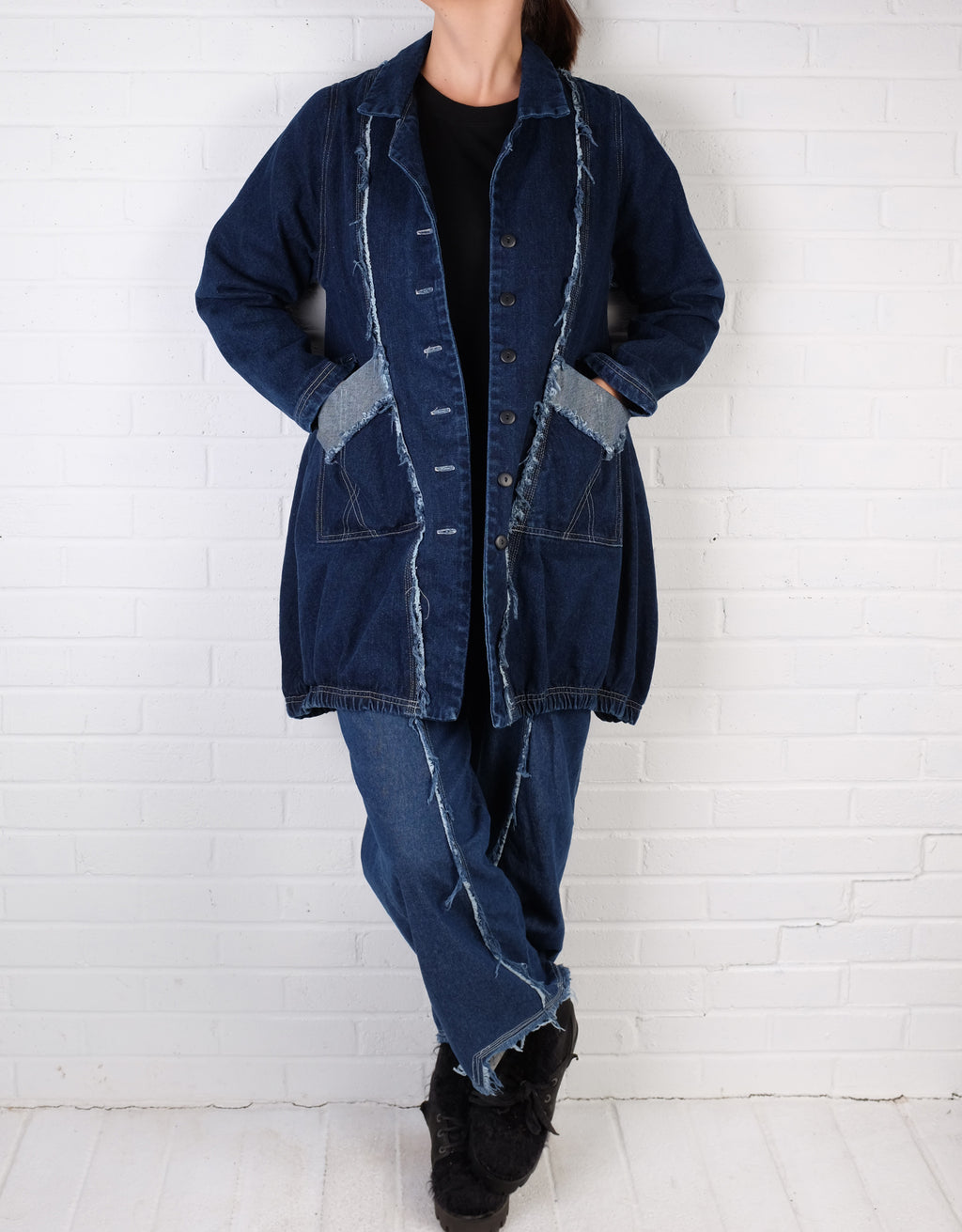 Cynthia Ashby Hinge Jacket in Classic Denim