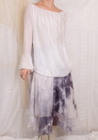 Robin Kaplan 3 Layer Skirt In Black/White