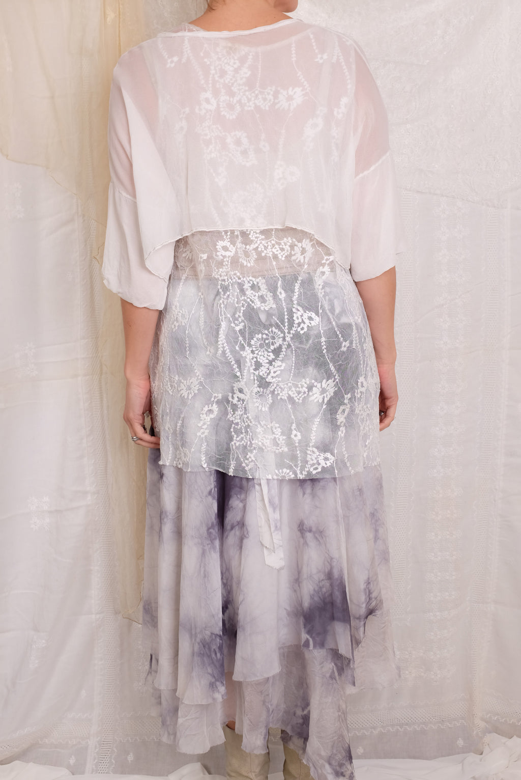 Robin Kaplan 3 Layer Skirt In Black/White