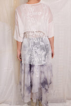 Robin Kaplan 3 Layer Skirt In Black/White