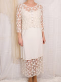 Robin Kaplan Rayon Slip dress With Crochet Lace