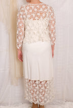 Robin Kaplan Rayon Slip dress With Crochet Lace