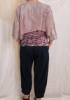 Robin Kaplan Soft Organza Cropped Cardigan in Greige