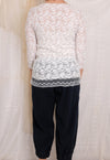 Robin Kaplan Effeto Lace Tee in White
