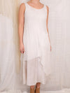 Robin Kaplan Silk Chiffon Asymmetric Tunic w Pocket in White