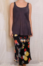 Robin Kaplan Silk Shell in Charcoal