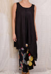 Robin Kaplan Silk Asymmetric Tunic in Black