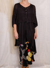 Robin Kaplan Silk Cropped Cardigan in Black