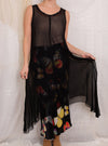 Robin Kaplan Chiffon Asymmetric Dress in Black