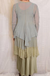 Robin Kaplan Silk Charmeuse Skirt in Sage
