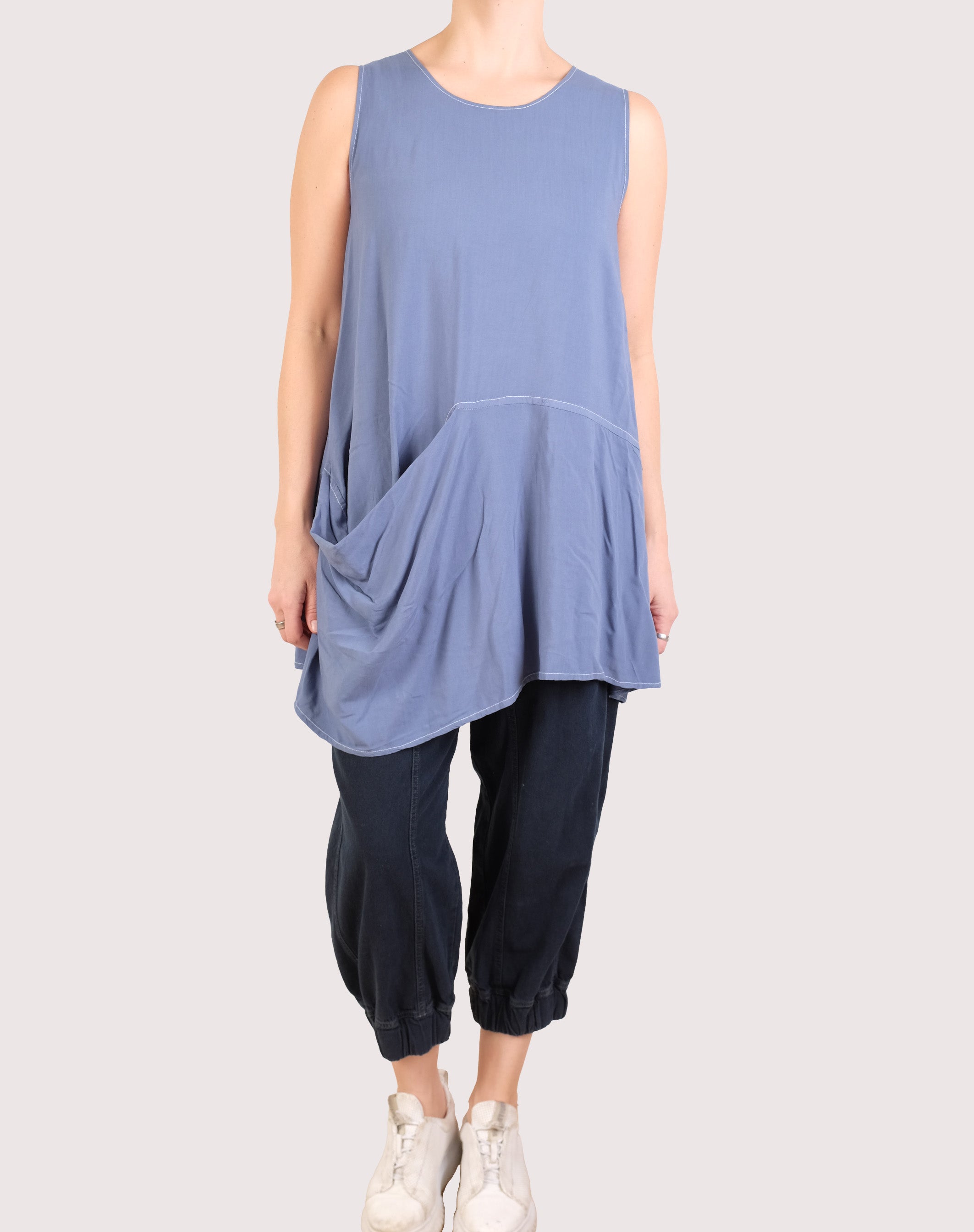 Paper Temples Circle Tunic in Tidal