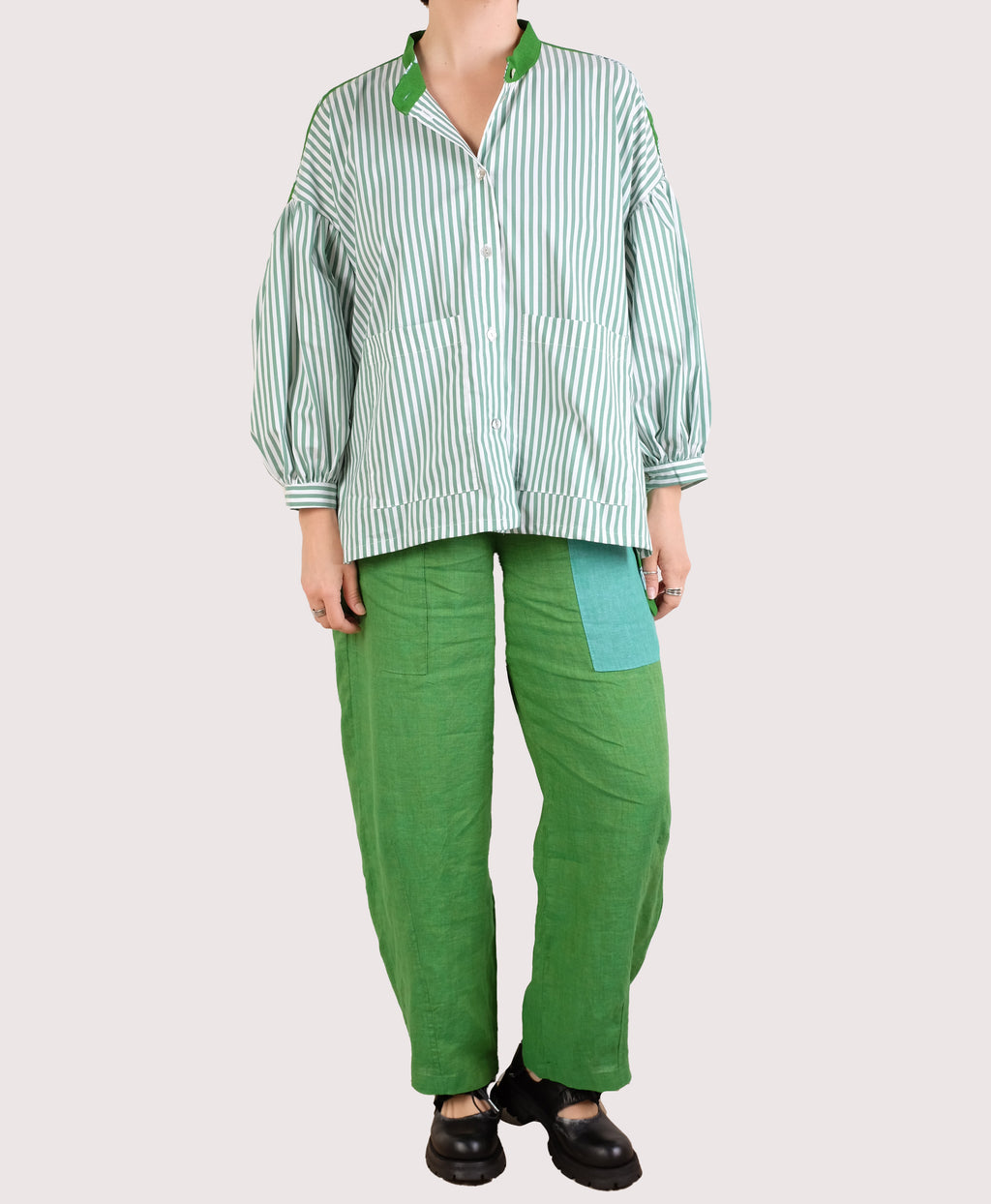 Alembika Button Up Shirt in Breeze