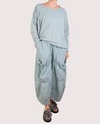 Rundholz Black Label Cotton Ruched Mint Pants