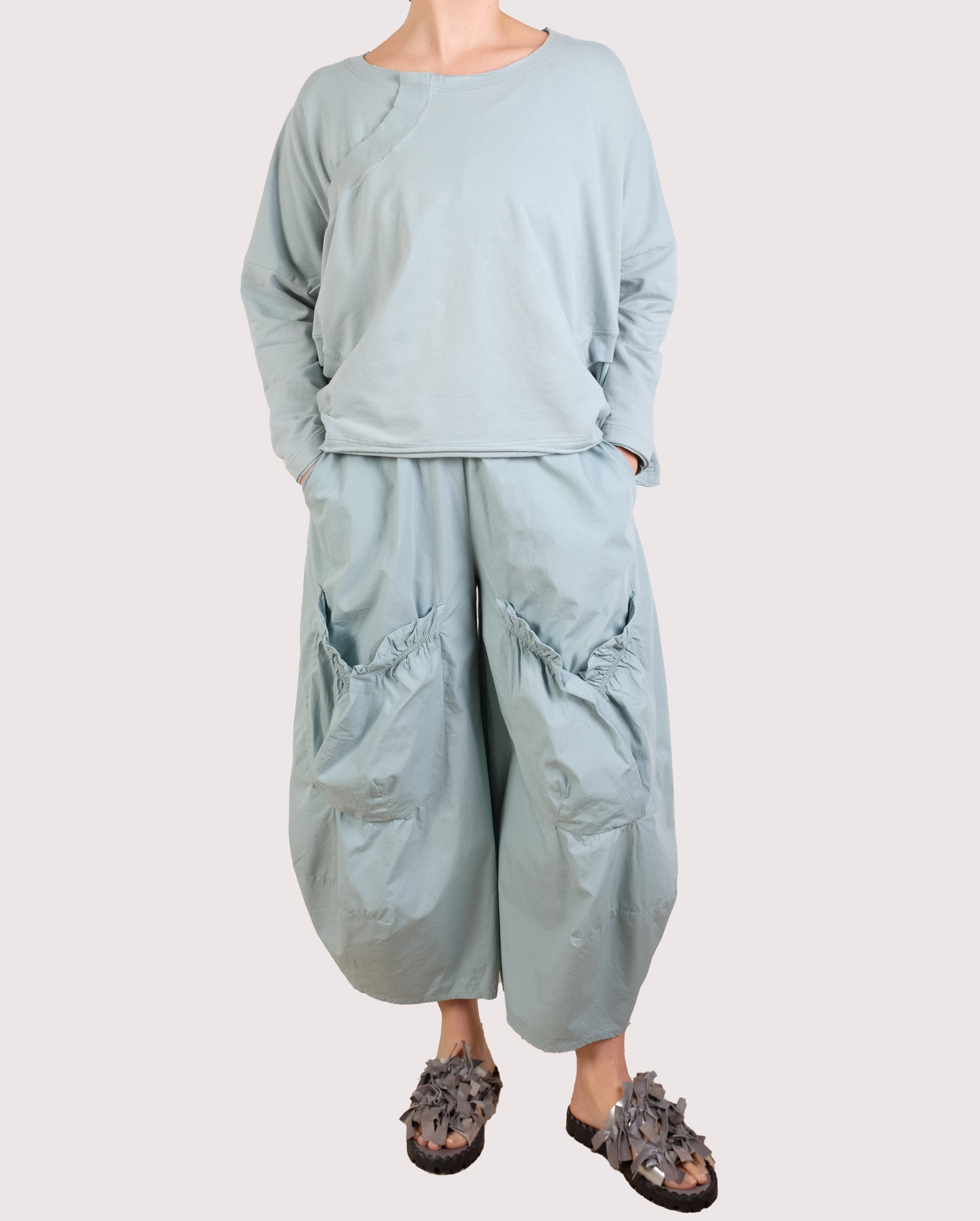 Rundholz Black Label Cotton Ruched Mint Pants