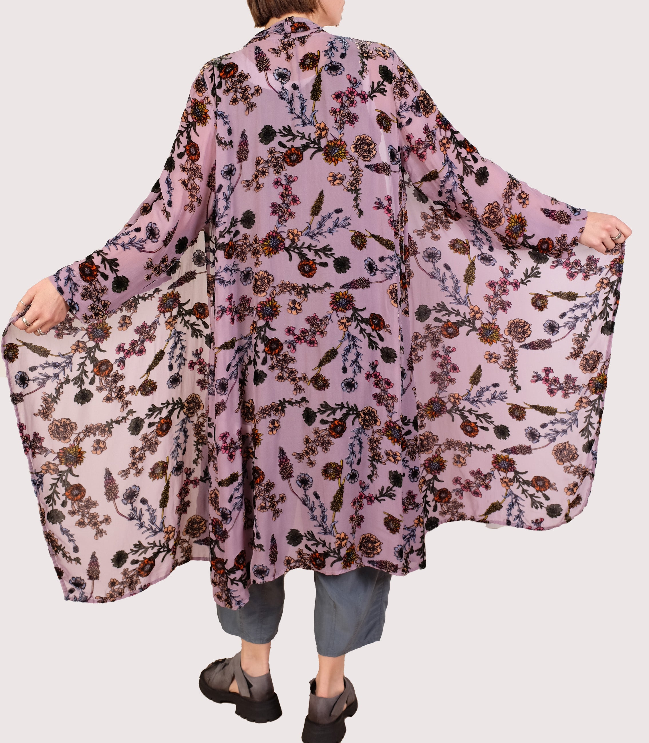 Grizas Floral Burnout Duster