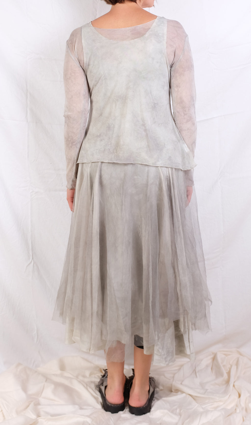 Robin Kaplan Mesh Sophie Tee in Grey