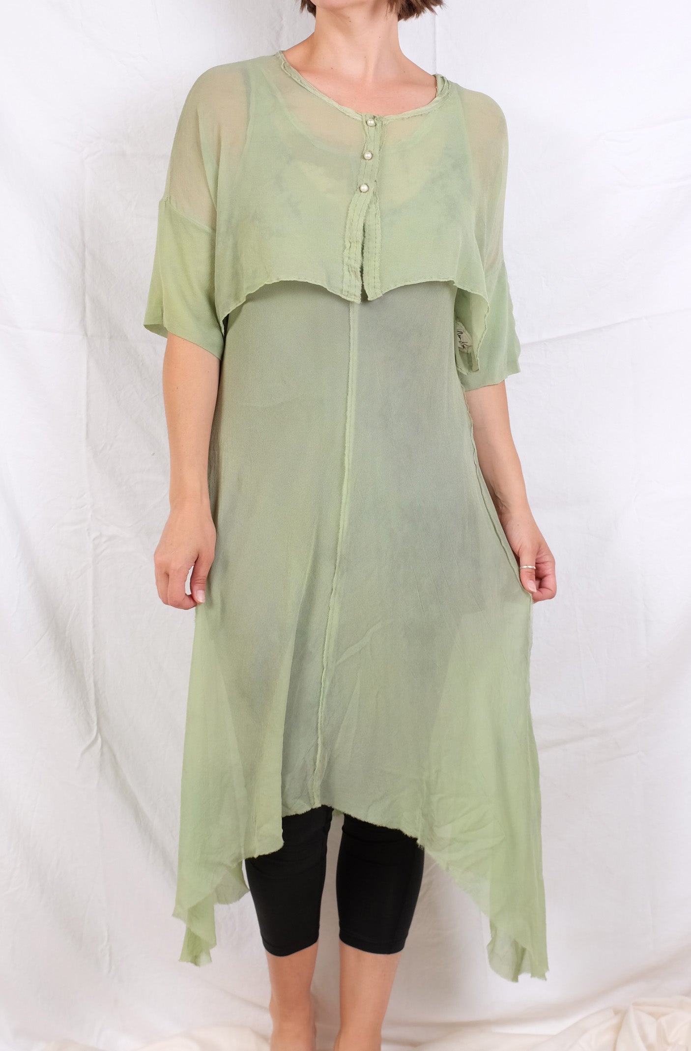 Robin Kaplan Soft Organza Cropped Cardigan (Multiple Colors)