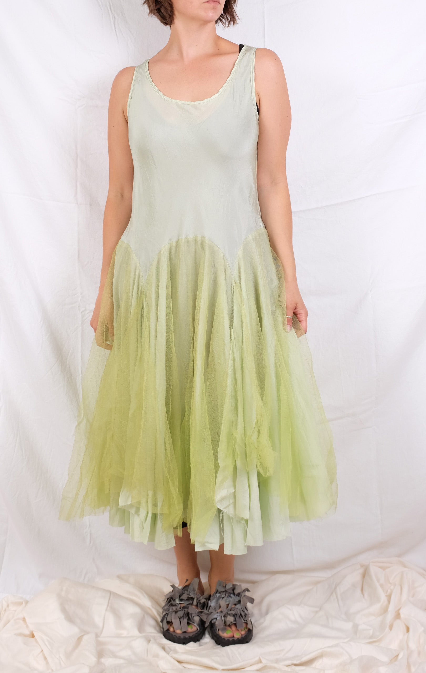 zelda green dress Robin Kaplan Tulle Garden Dress in Green Apple – Zelda Nashville