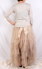 Robin Kaplan Merino Wool Knit Tee in Icy Gray