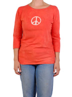 Robin Kaplan Organic Cotton Peace Tee (Multiple Colors)