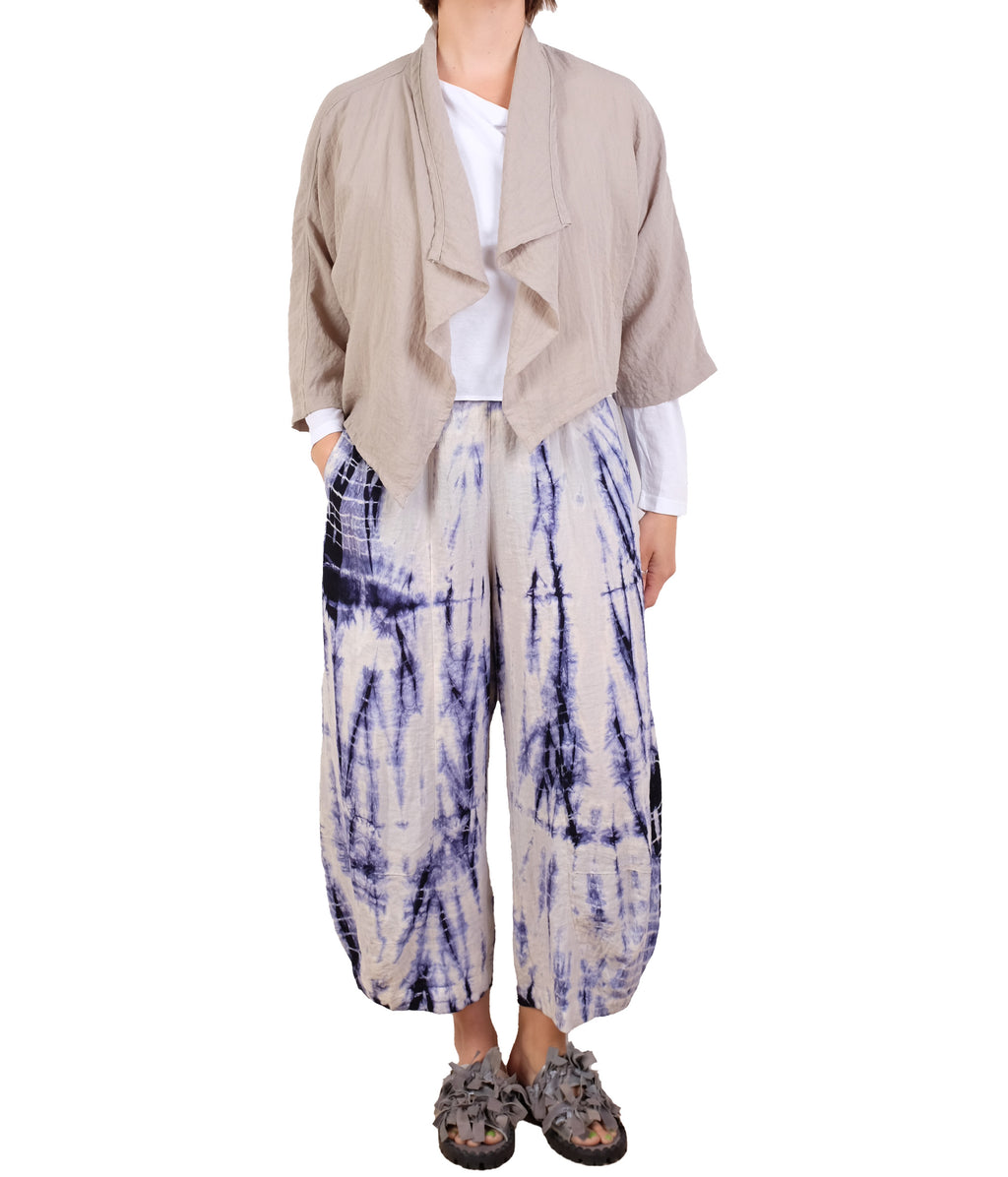 Gerties Hand Dyed Tucked Hem Pant