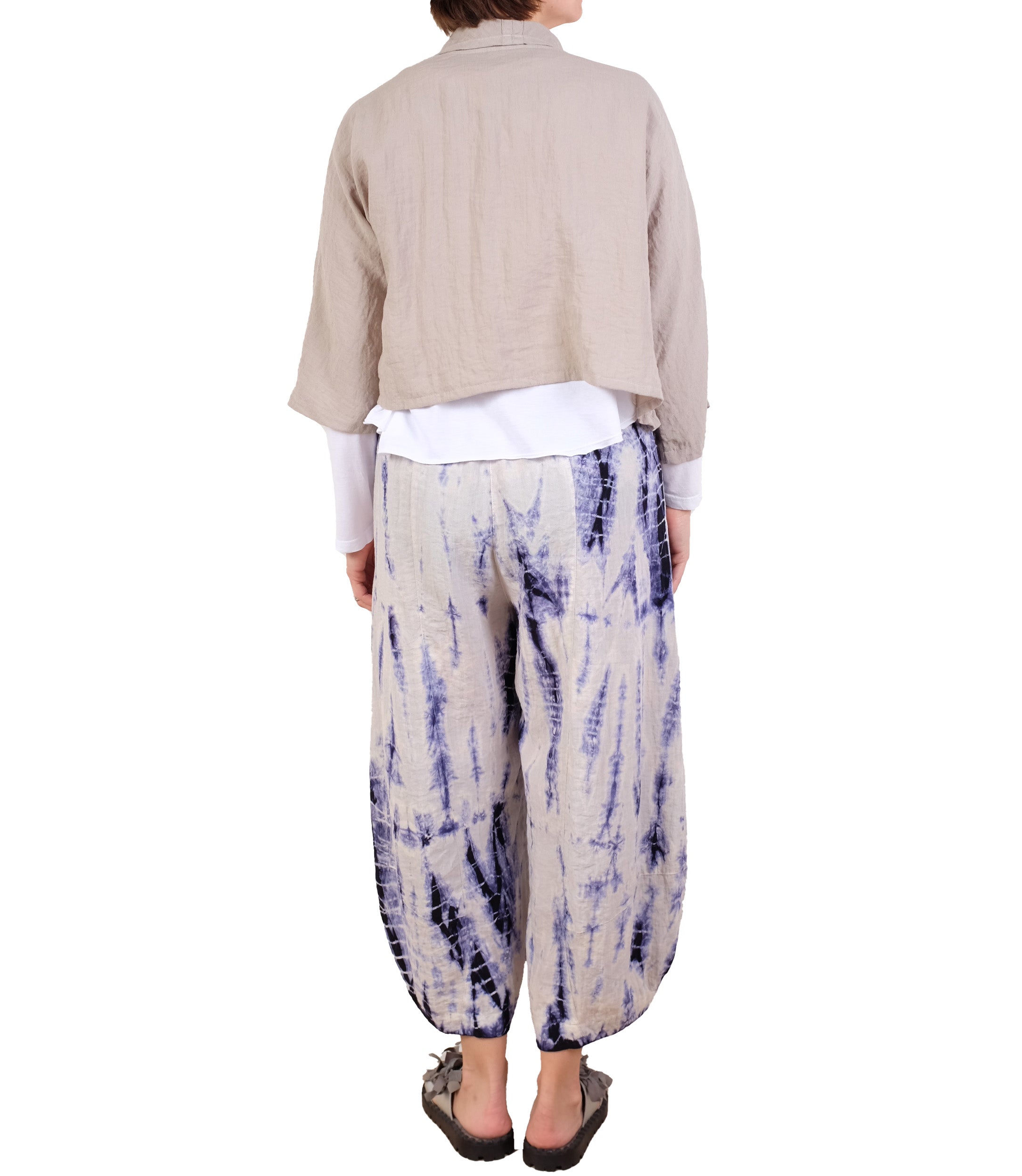 Gerties Hand Dyed Tucked Hem Pant