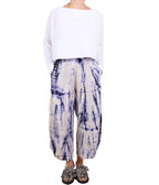 Gerties Drape Neck Tee in Chalk