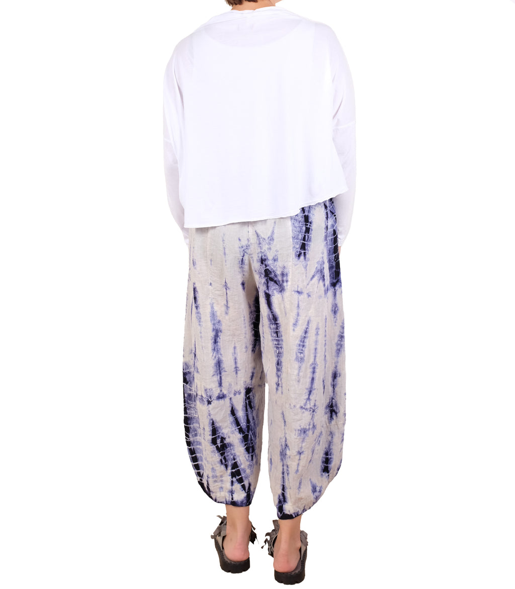 Gerties Drape Neck Tee in Chalk