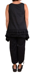 Tulip Lily Tank in Black