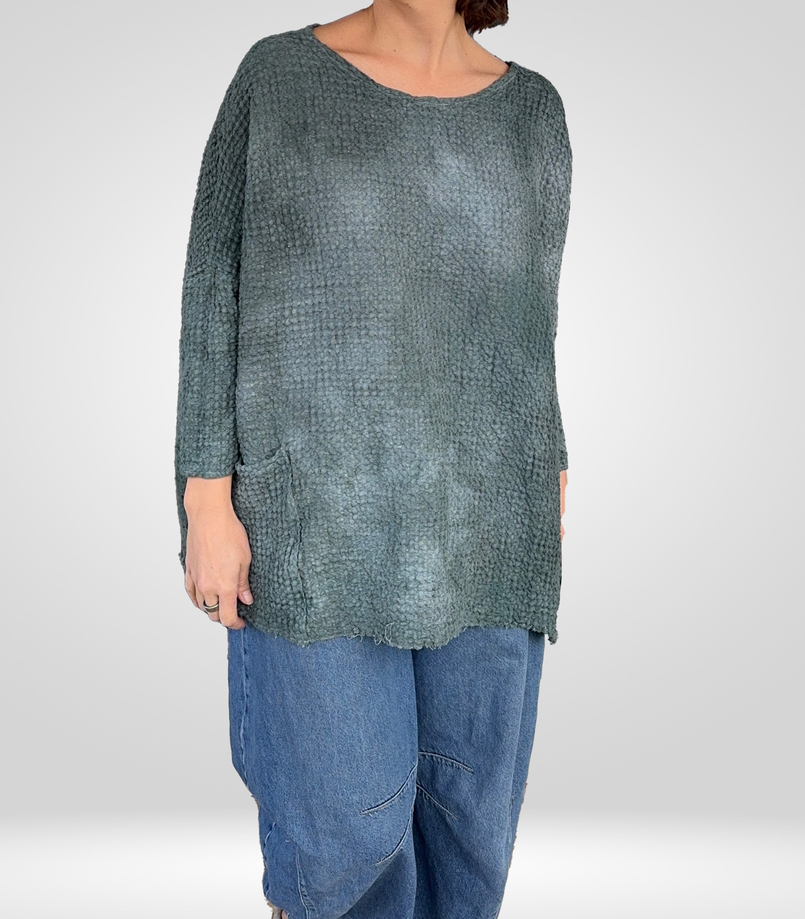 KQ European Linen Waffle One Size Tunic (3 Colors)