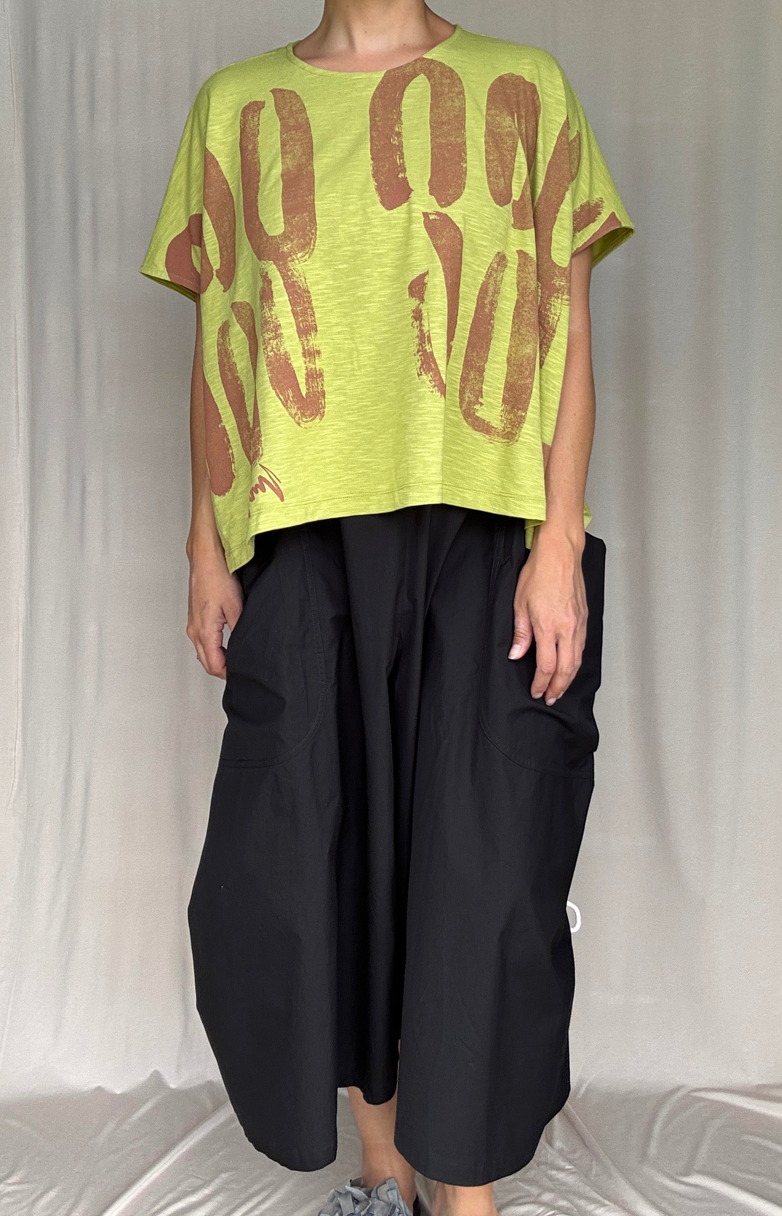 Moyuru Lime Knit Top