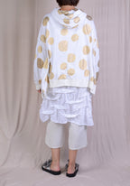 Krista Larson Bode Sweatshirt in Gold Polka Dots