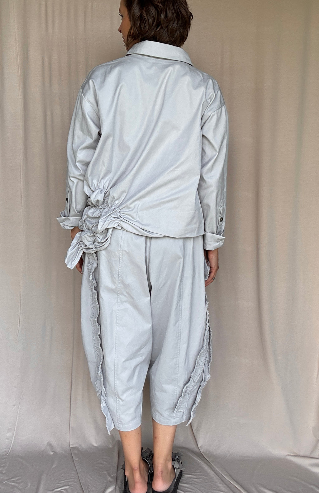 Moyuru Light Blue Cotton Twill Jacket