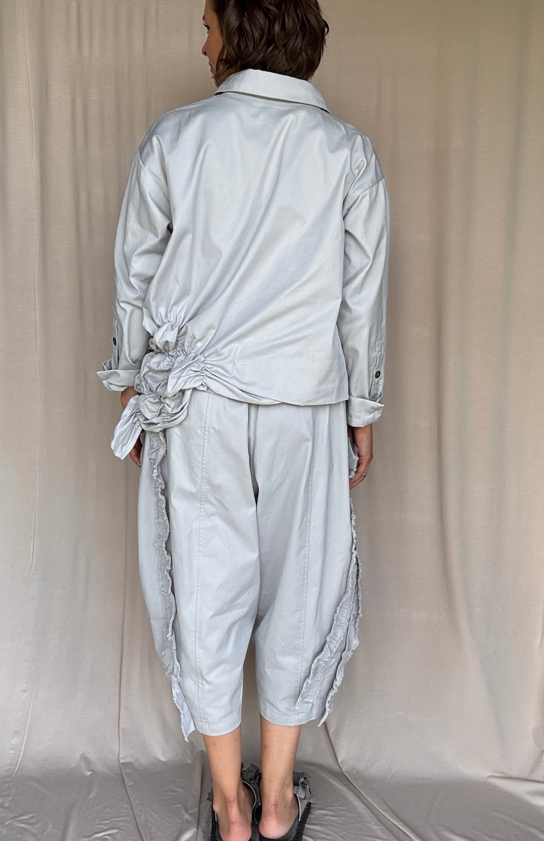 Moyuru Light Blue Cotton Twill Jacket