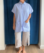 Paper Temples Marie Top in Blue Stripe