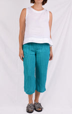 Cutloose Hi-Low Tank in White Hanky Linen