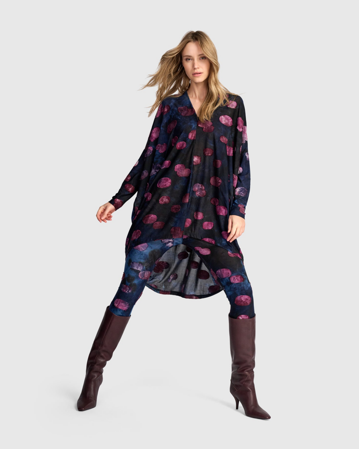 Alembika Polka Dot Top in Midnight