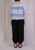 Cynthia Ashby Kite Linen Top in Dove