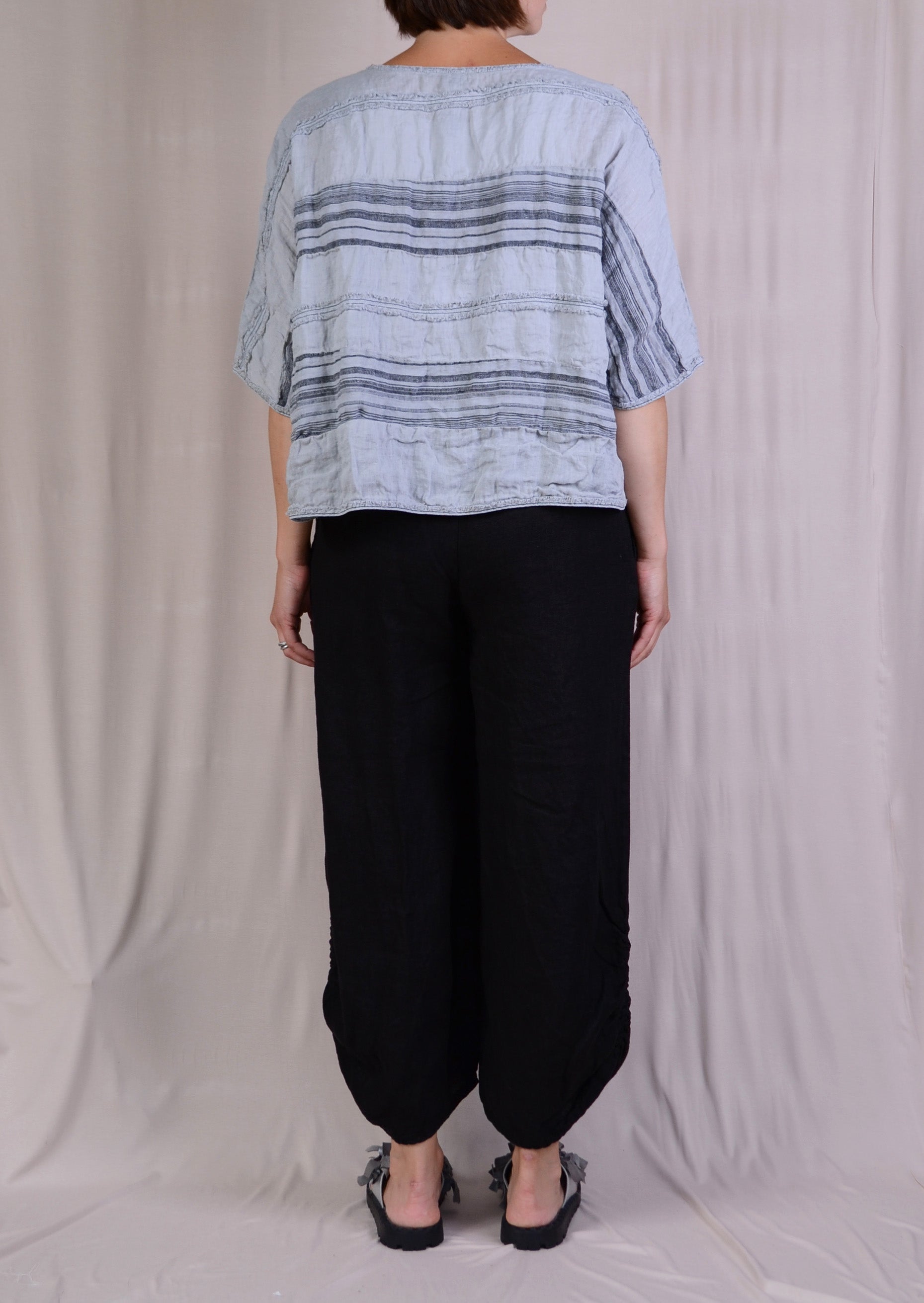Cynthia Ashby Kite Linen Top in Dove