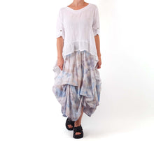  Luna Luz Long Skirt with Ties in Paloma Dye