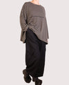 Dress To Kill Black Linen Angle Cargo Pant