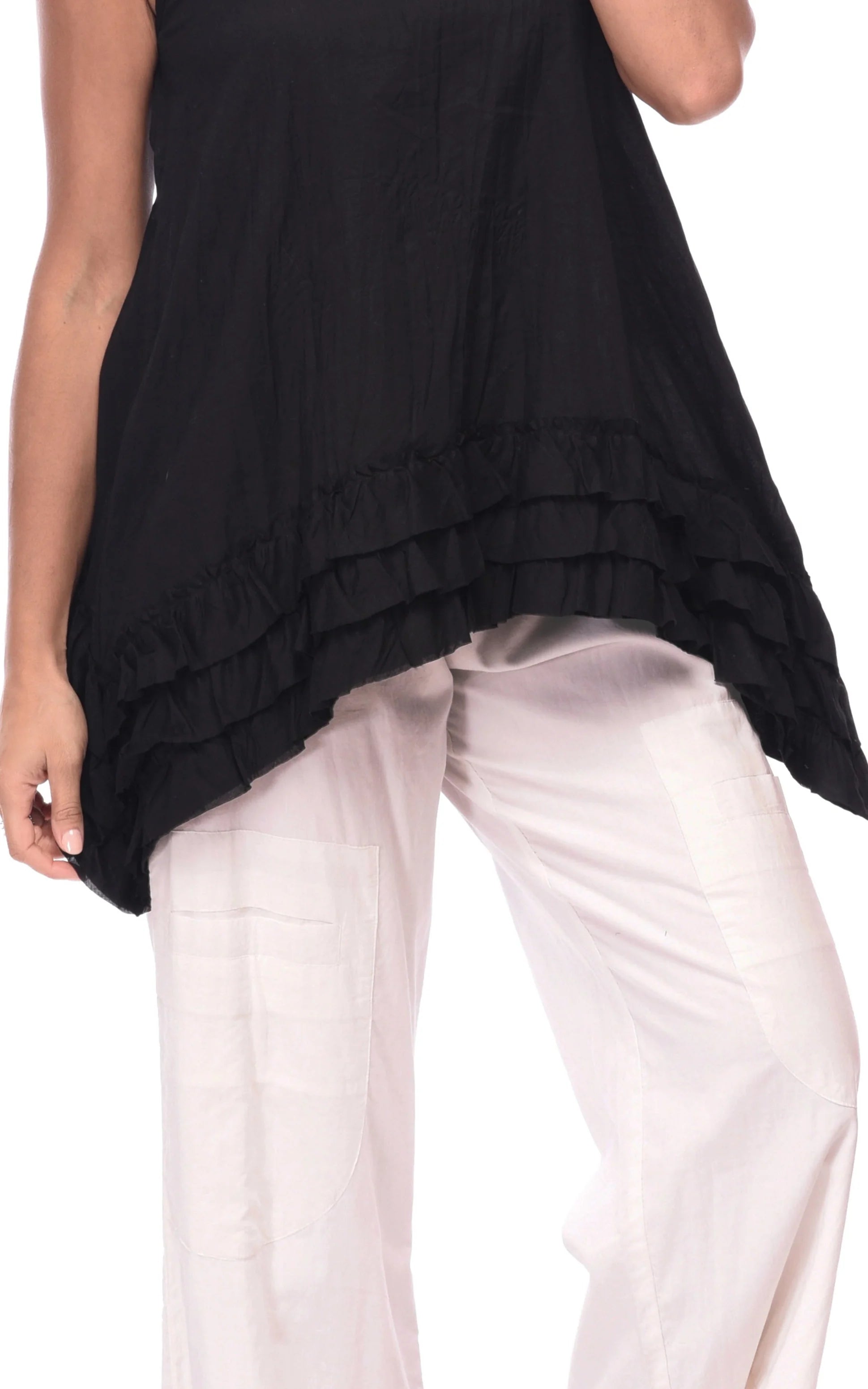 Tulip Lily Tank in Black