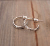 Enri Mars Silver Hoop Earrings