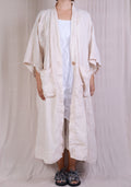 Krista Larson Linen Kimono In Alabaster