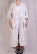 Krista Larson Linen Kimono In Alabaster