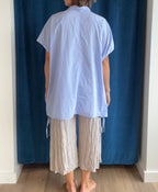Paper Temples Marie Top in Blue Stripe