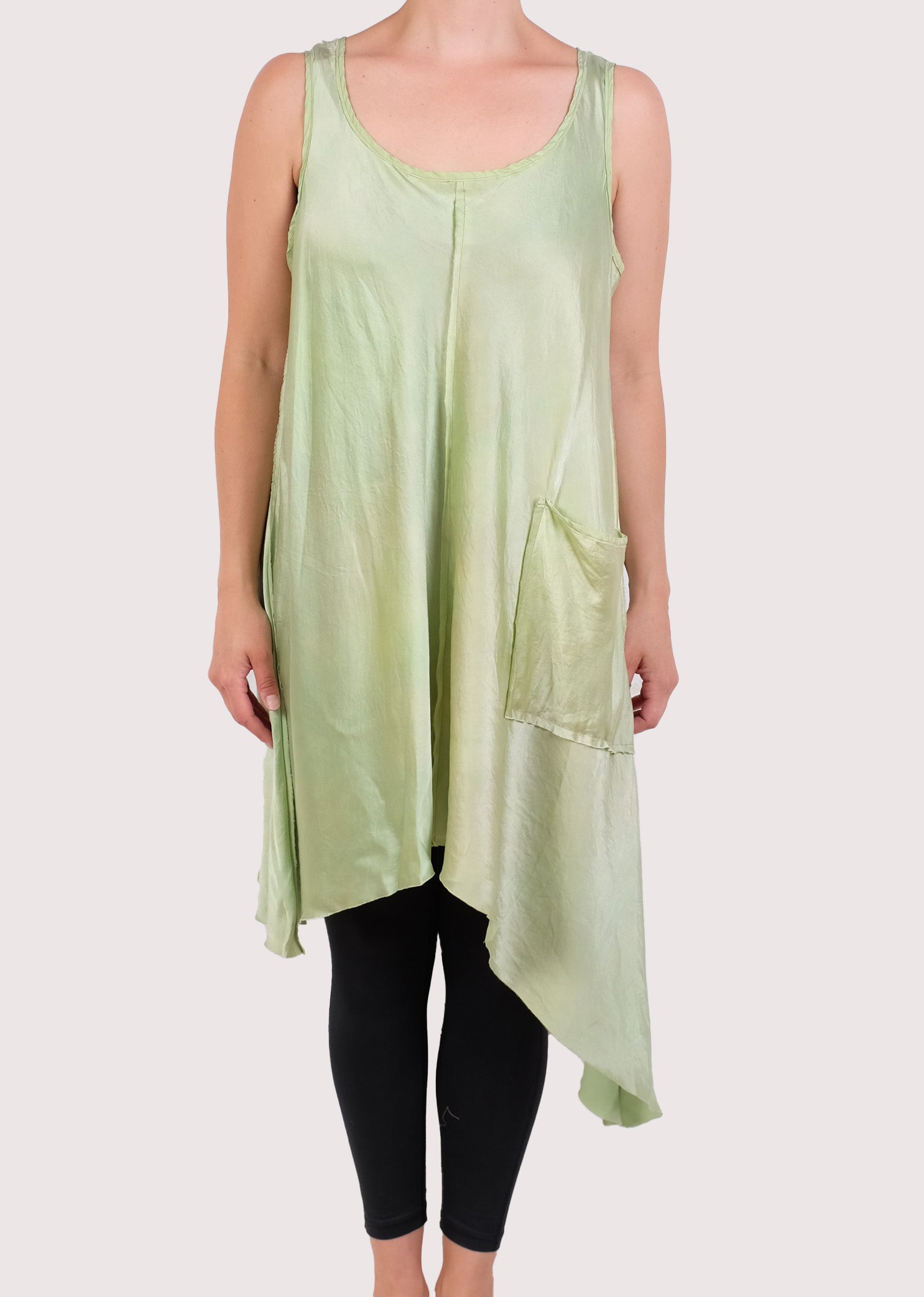 Robin Kaplan Charmeuse Asymmetric Tunic (Multiple Colors)