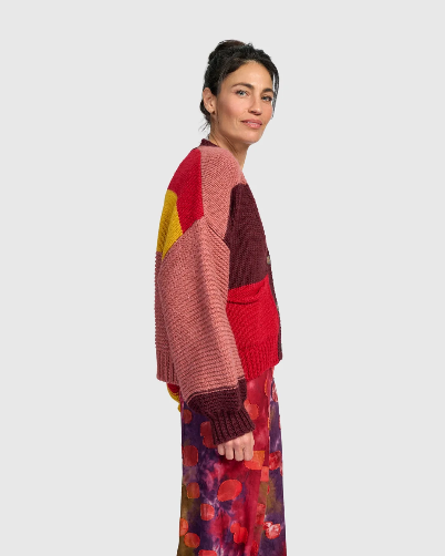 Alembika Knit Sweater in Ruby