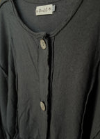 Bodil Graphite Linen Knit Crop Jacket