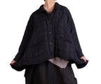 Dress To Kill Black Quilt Peter Pan Swing Jacket